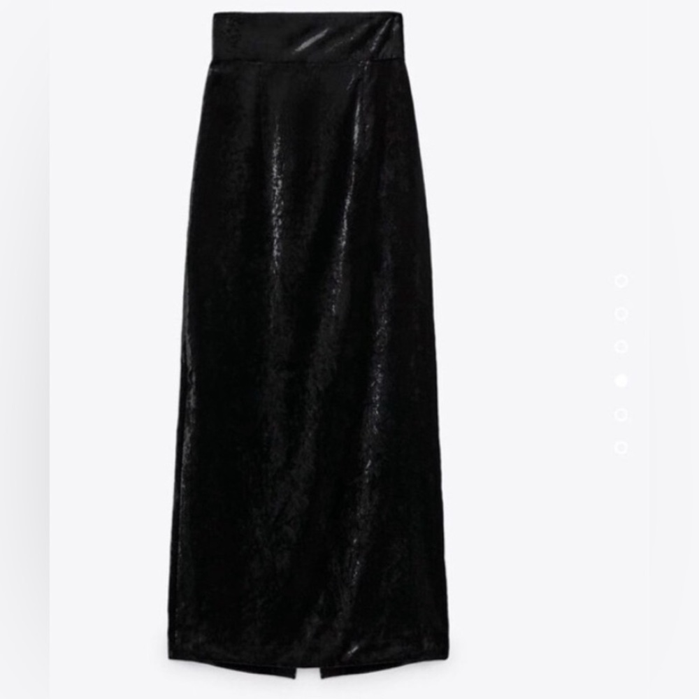Zara Velvet Maxi Skirt
